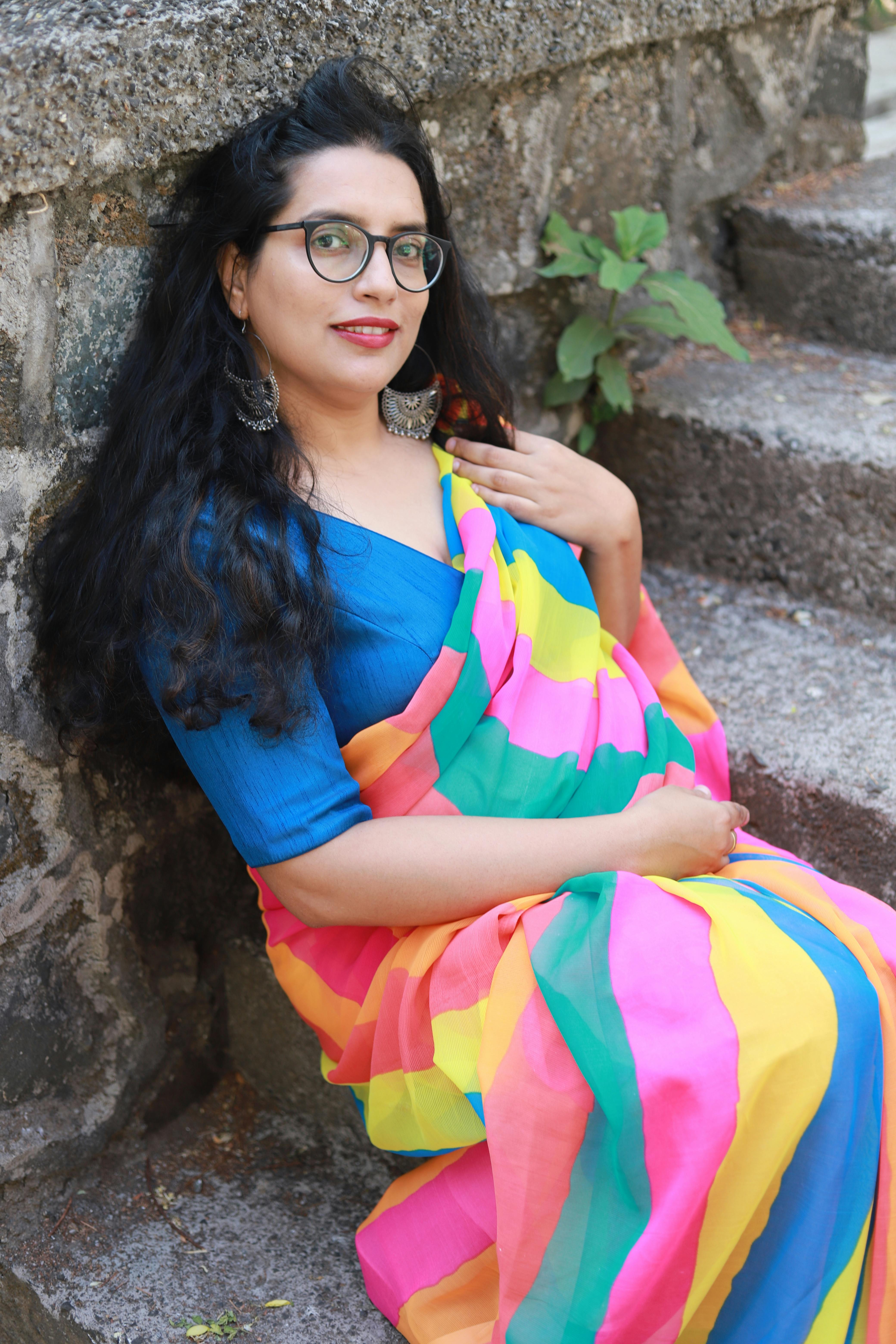 Stylish Designer Linen Saree For Women's & Girl's