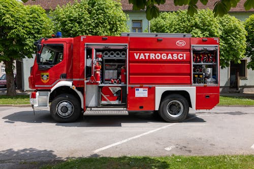 Free Firetruck on Street Stock Photo