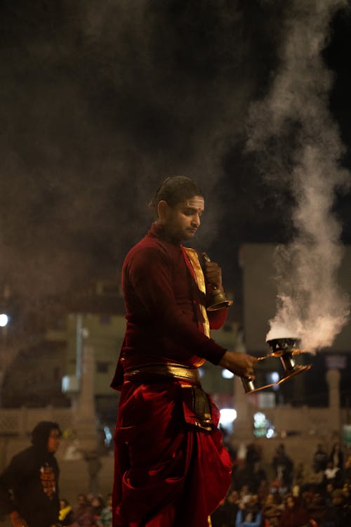 Foto profissional grátis de adestrado, arati, cultura hindu