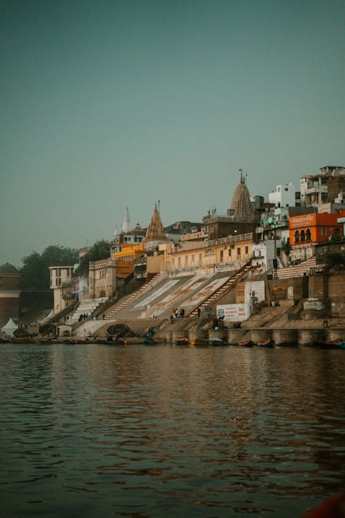 Jain Ghat on Riverbank of Ganges in Varanasi