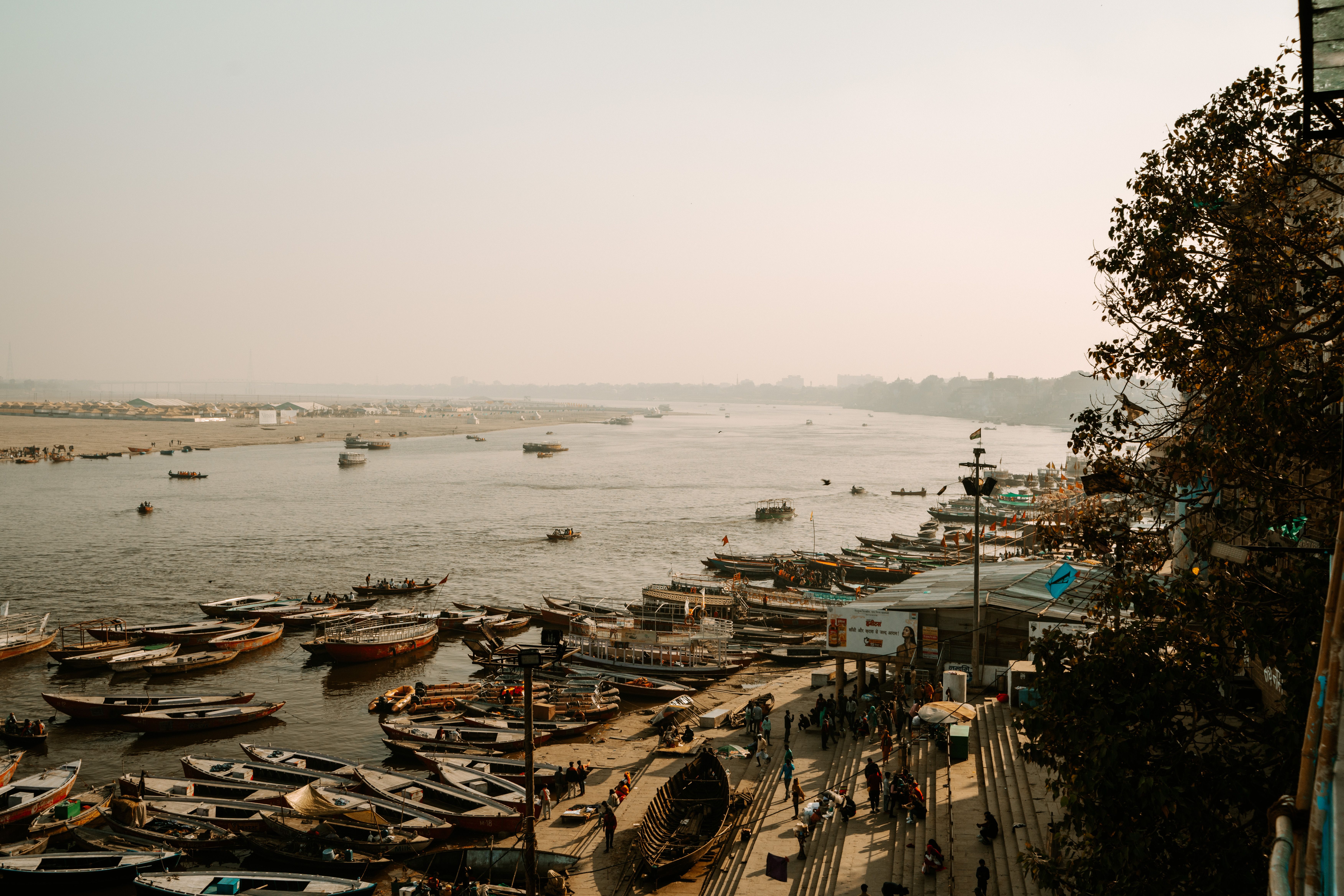Boats in the Harbor on the Ganges River · Free Stock Photo