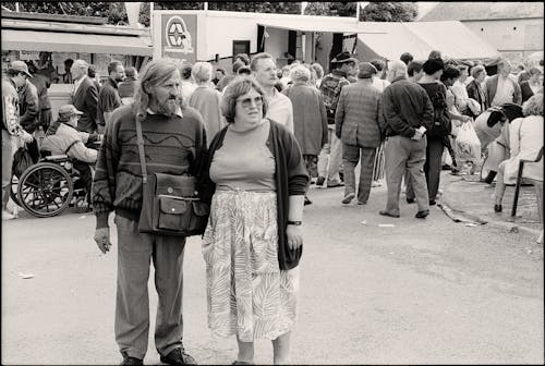 Middle Aged Couple at Sunday Picnic