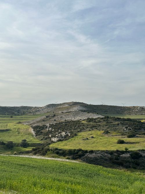 Free Beautiful green hills under a vast sky, capturing Cyprus's rural charm. Stock Photo