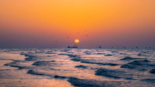 Základová fotografie zdarma na téma horizont, mávání, moře