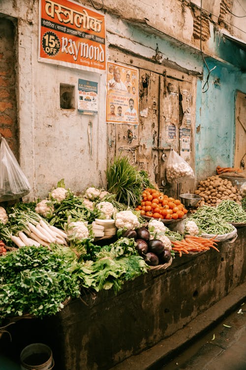 Kostnadsfri bild av försäljning, gata, grönsaker