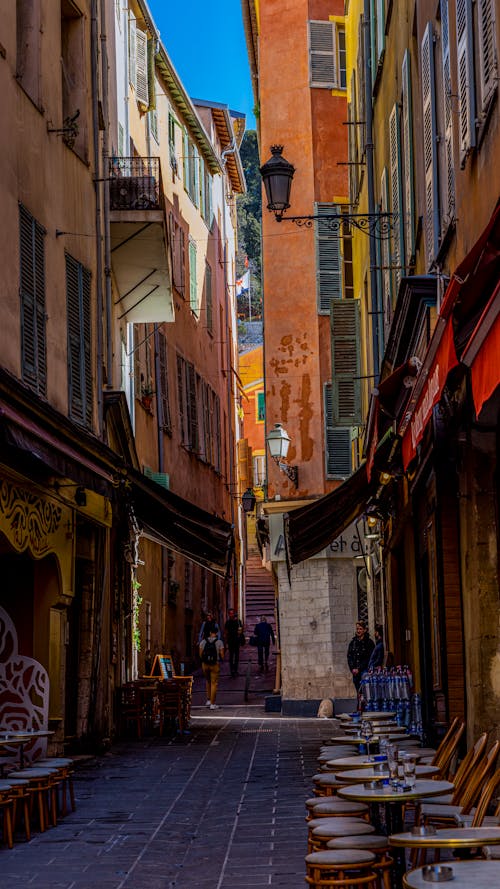 Narrow Alley in Old Town in France