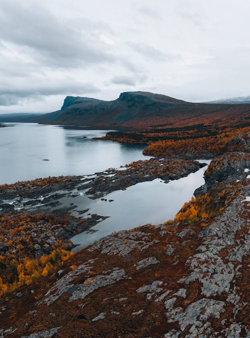 Free Clouds over Lake Stock Photo