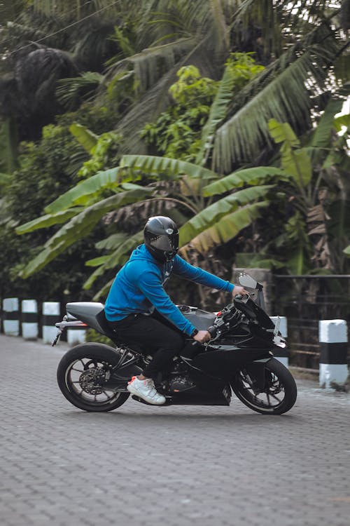 A Man on a Motorbike 