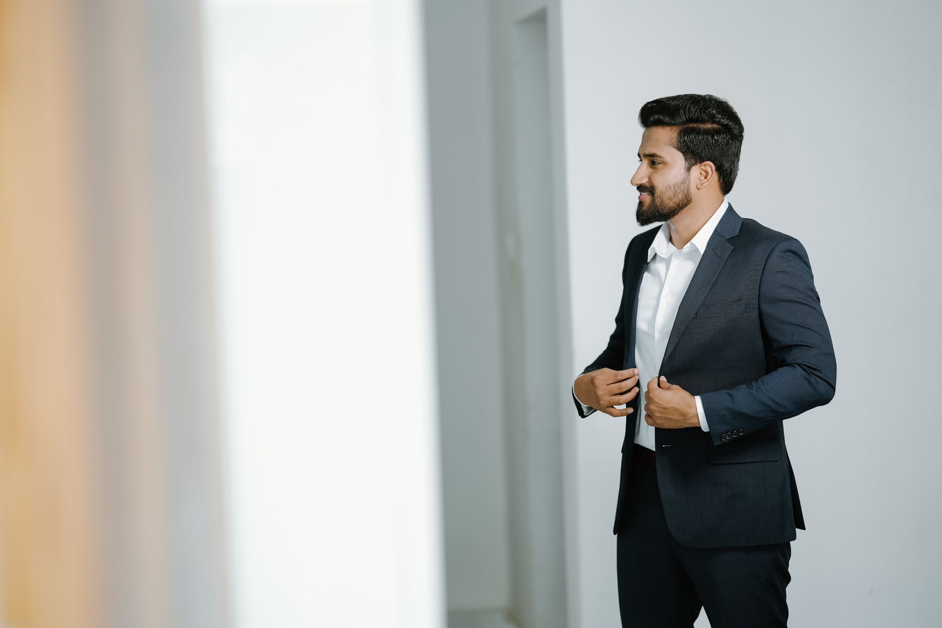 Businessman in suit arguing with entrepreneur