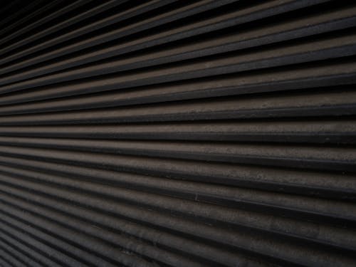 Close-up of a Corrugated Iron Surface 