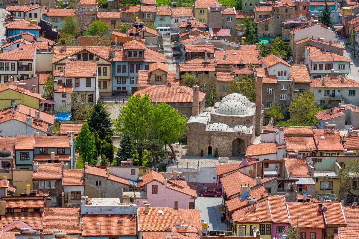 Panorama unui oraș văzută de sus