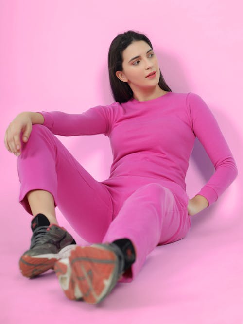 Woman in a Pink Tracksuit 