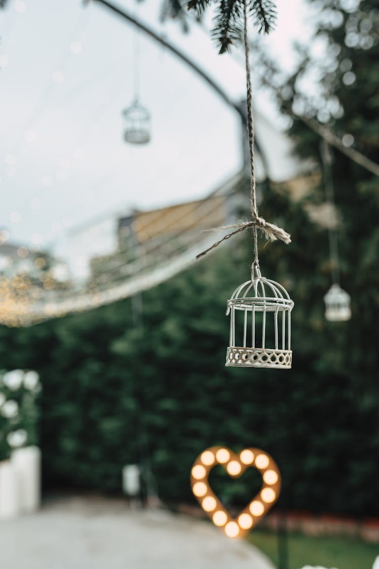 Cage Decoration Hanging On String