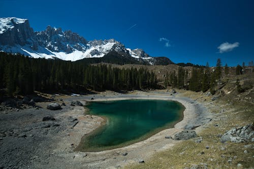 Lake and Mountains behind