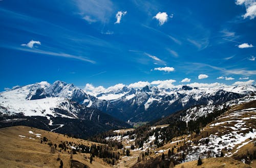 Majestic Mountains in Snow