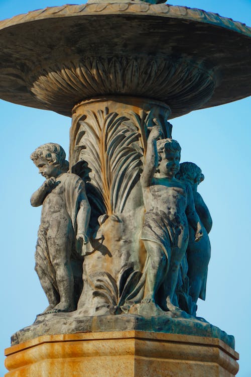 Free Cherubs of Bethesda Fountain in Central Park Stock Photo