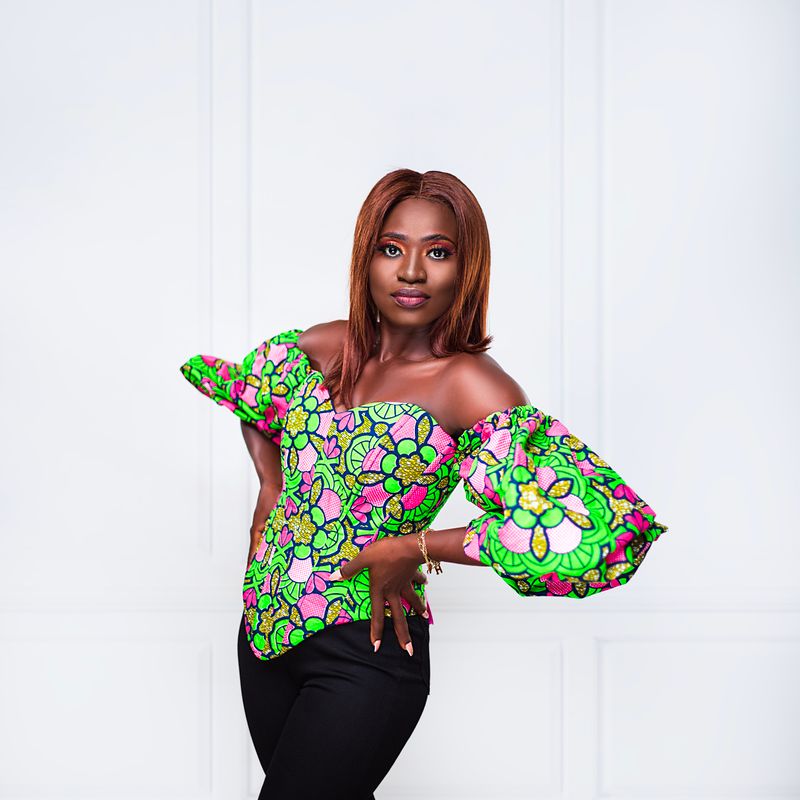 Blusa Ciganinha Floral Verde