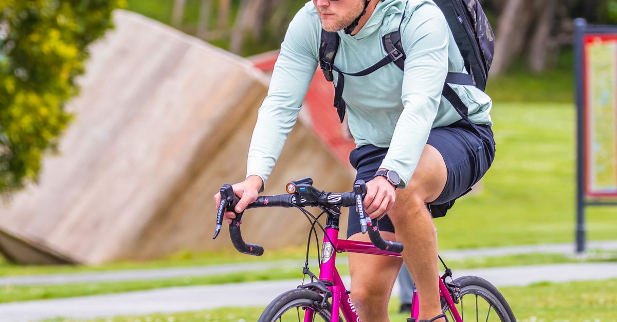 Bicycle Ride Picture Man on Road Bicycle on Street · Free Stock Photo