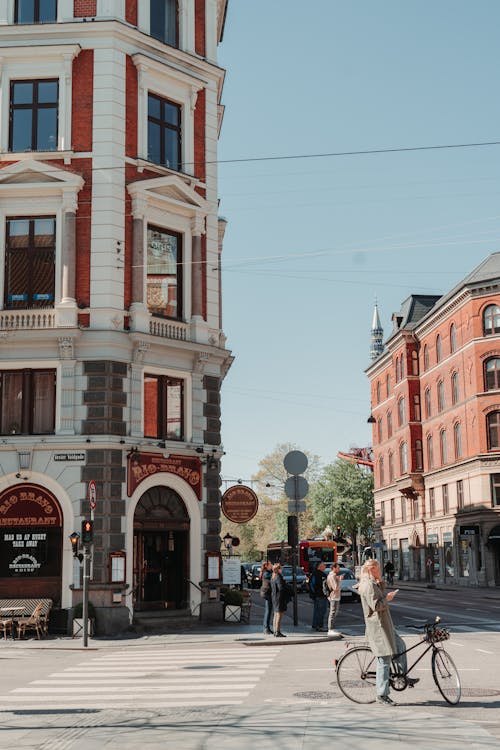 Free Photo of a Street in an European City Stock Photo