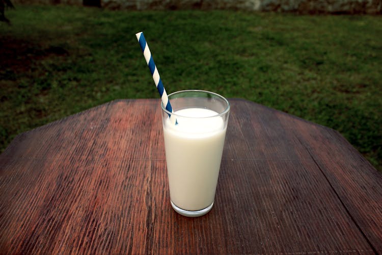 Photo Of Glass Of Milk On Table