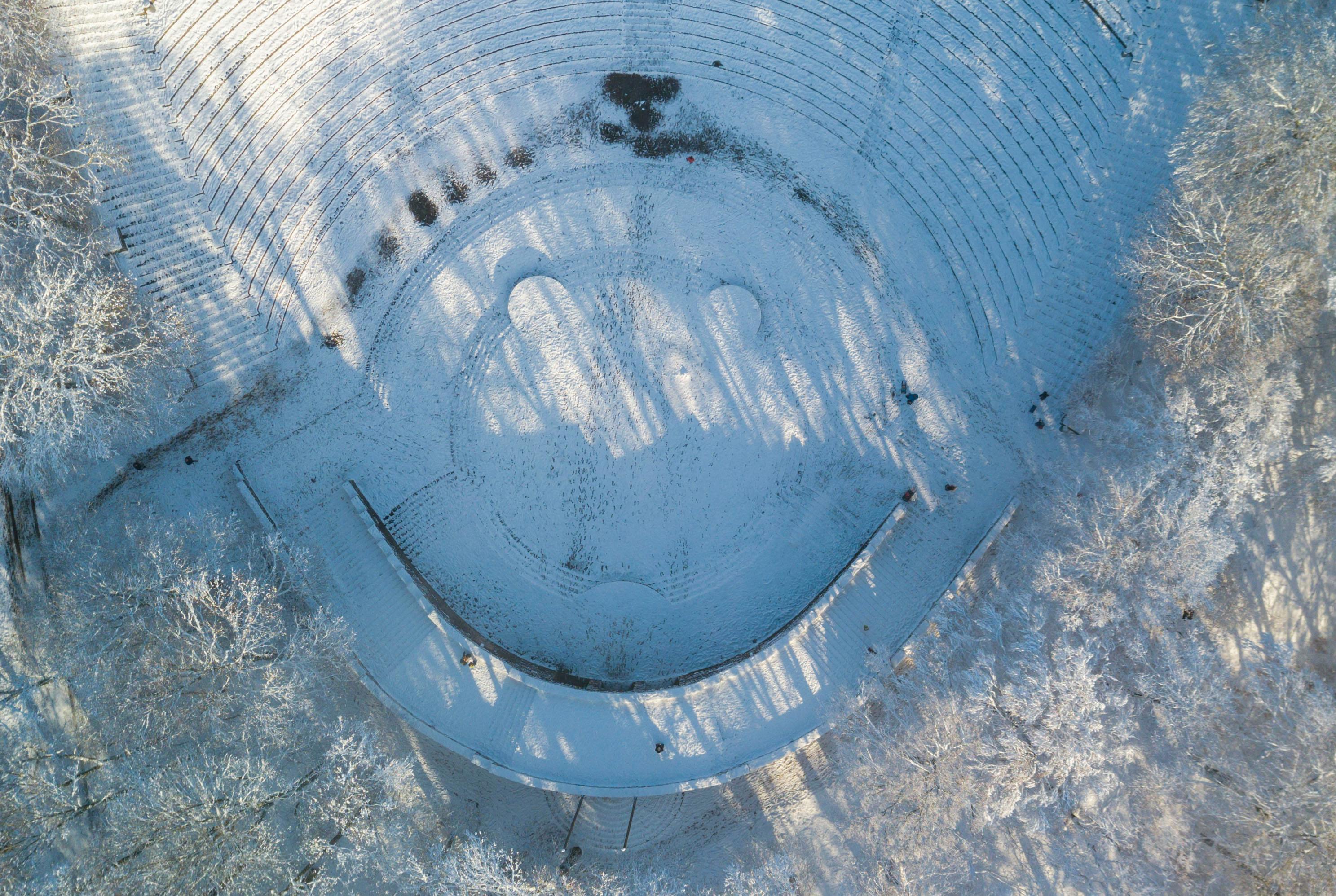 Gratis lagerfoto af Amfiteater, antenne, arkitektur Lagerfoto