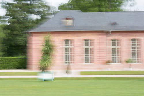 Blurred Building on Castle Grounds