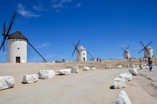 Sunlit Consuegra Windmills