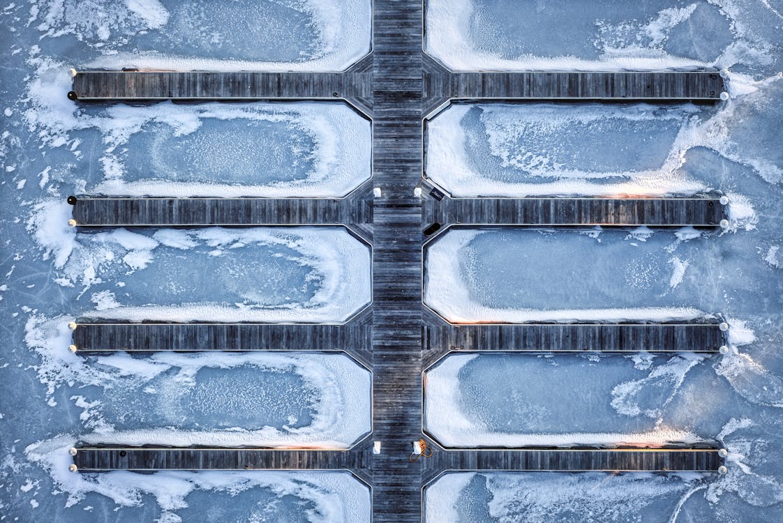 ahşap, buz, dondurulmuş içeren Ücretsiz stok fotoğraf