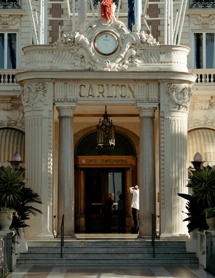 Entrance To Carlton Hotel, Cannes, France