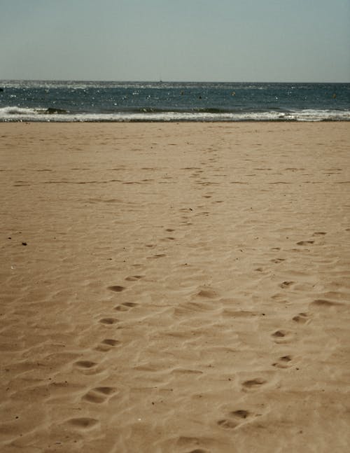 Footprints on Beach