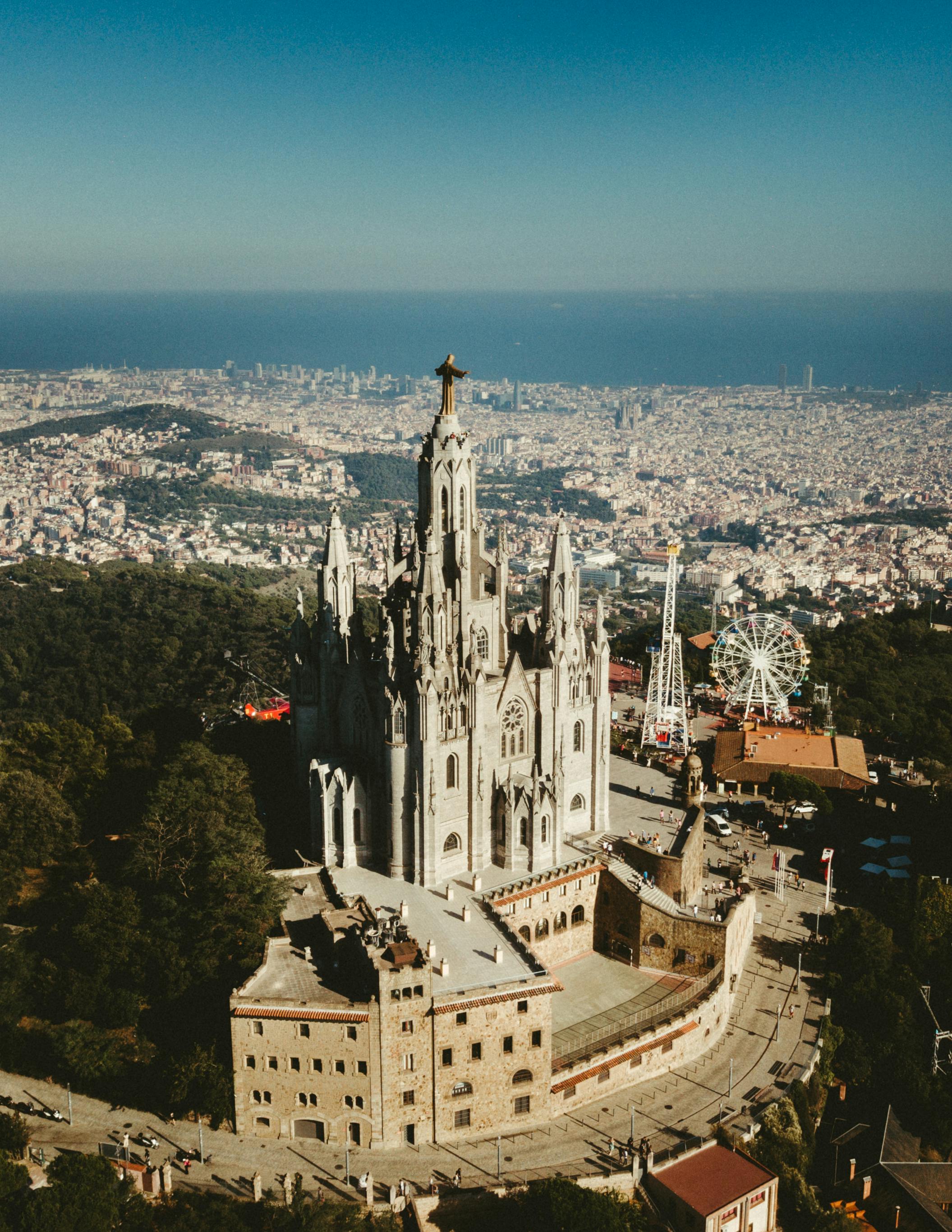 photo of the temple expiatori del sagrat cor in barcelona spain