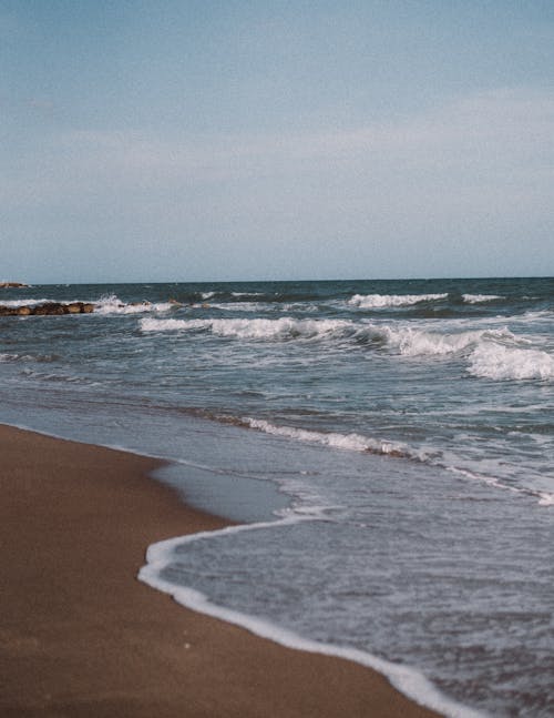 Empty Beach and Sea 