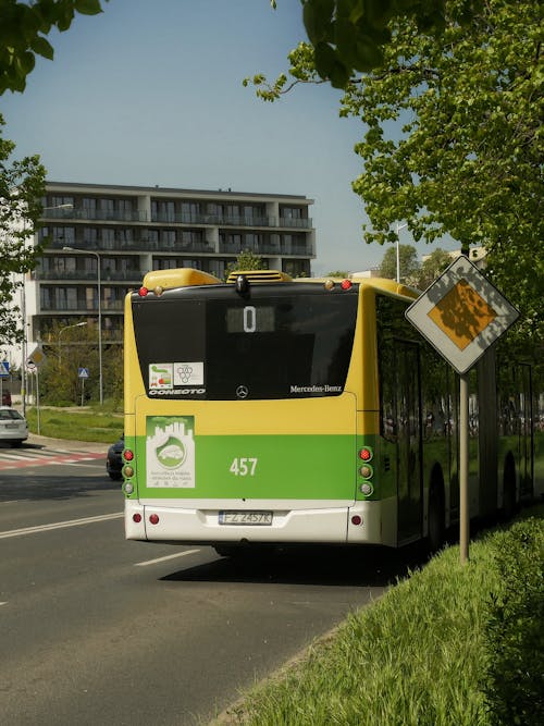 Immagine gratuita di autobus, città, illuminata dal sole