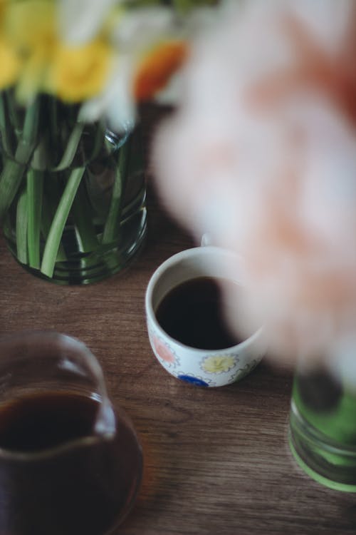 Coffee Cup and Pitcher