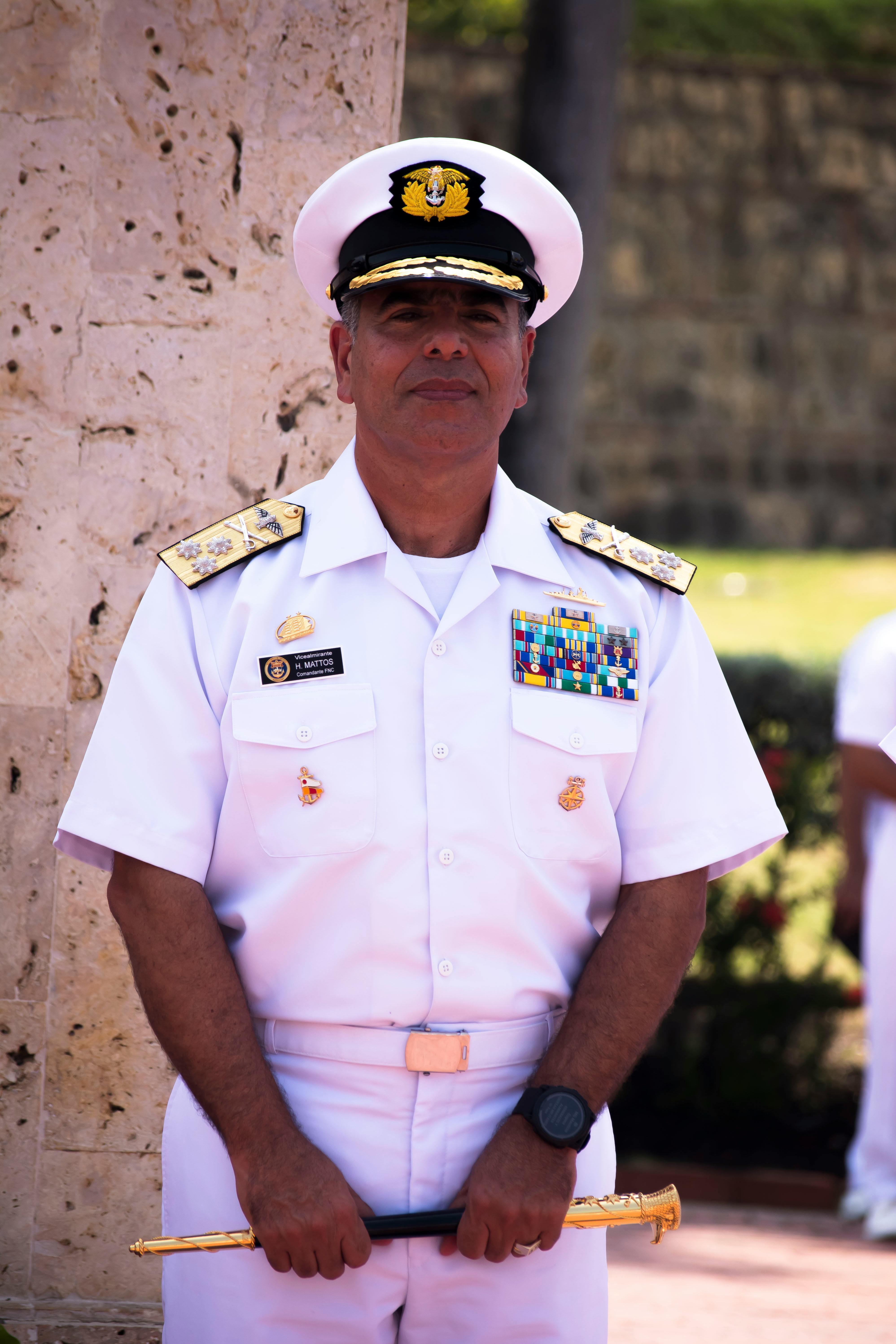 Five Navy Officers Standing Near Building · Free Stock Photo