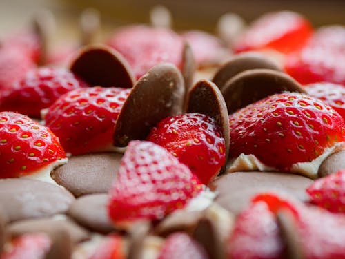 Kostenloses Stock Foto zu erdbeeren, essen, essensfotografie