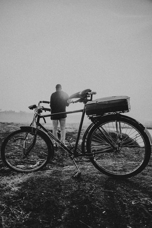 Bike Behind Man