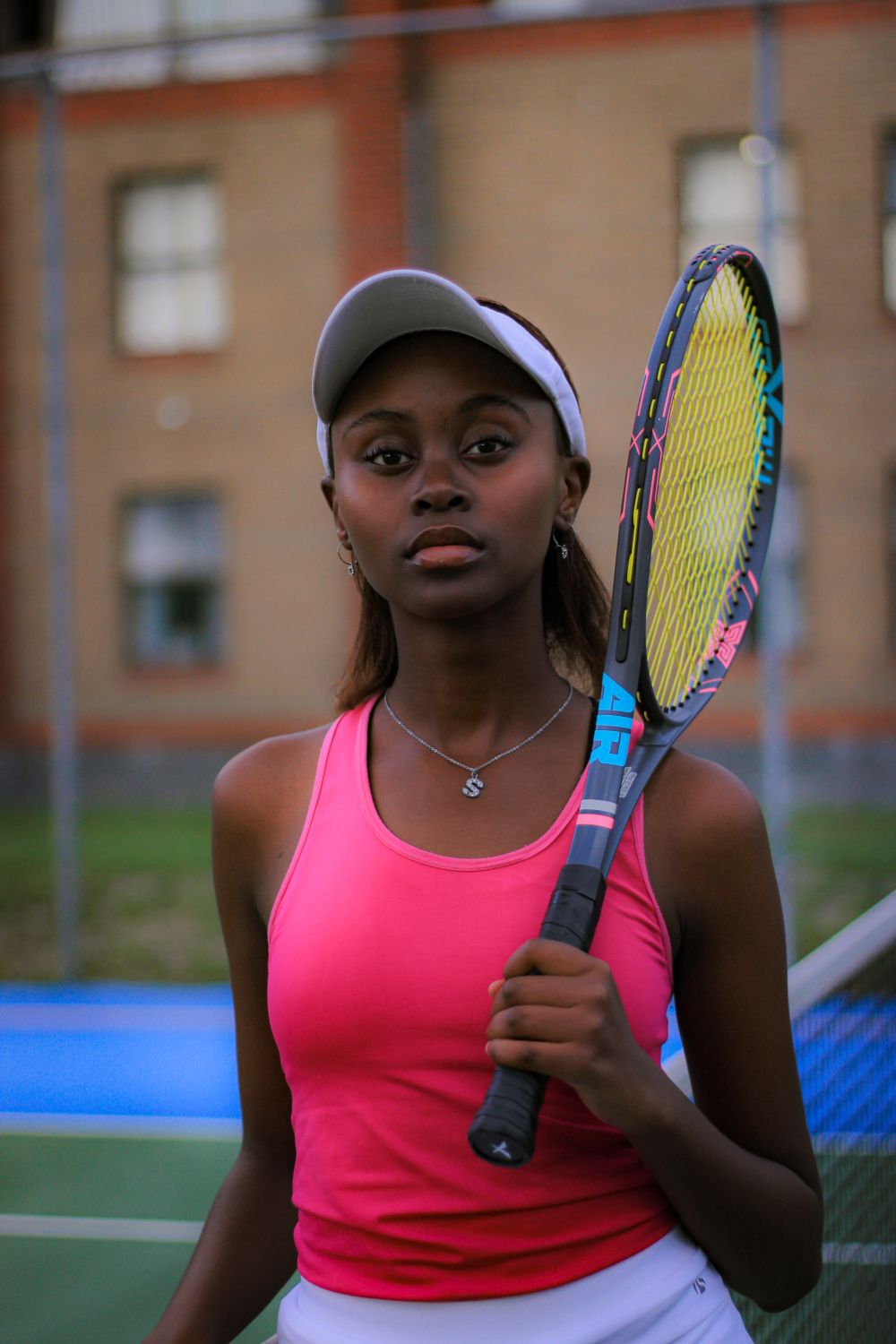 Photo Poses With Racket Woman Posing with Tennis Racket · Free Stock Photo