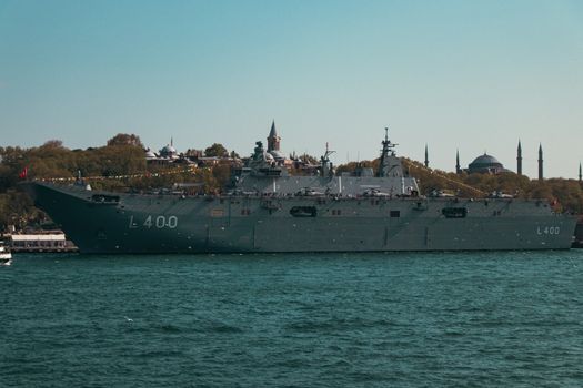 A Battleship on the Water