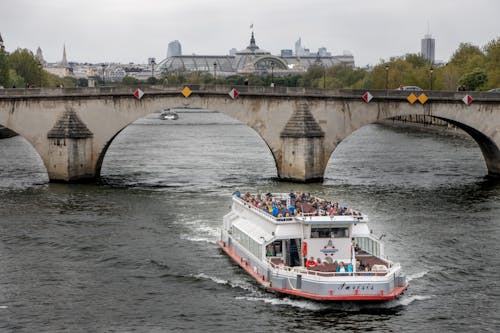 Boat in a Canal in Paris 