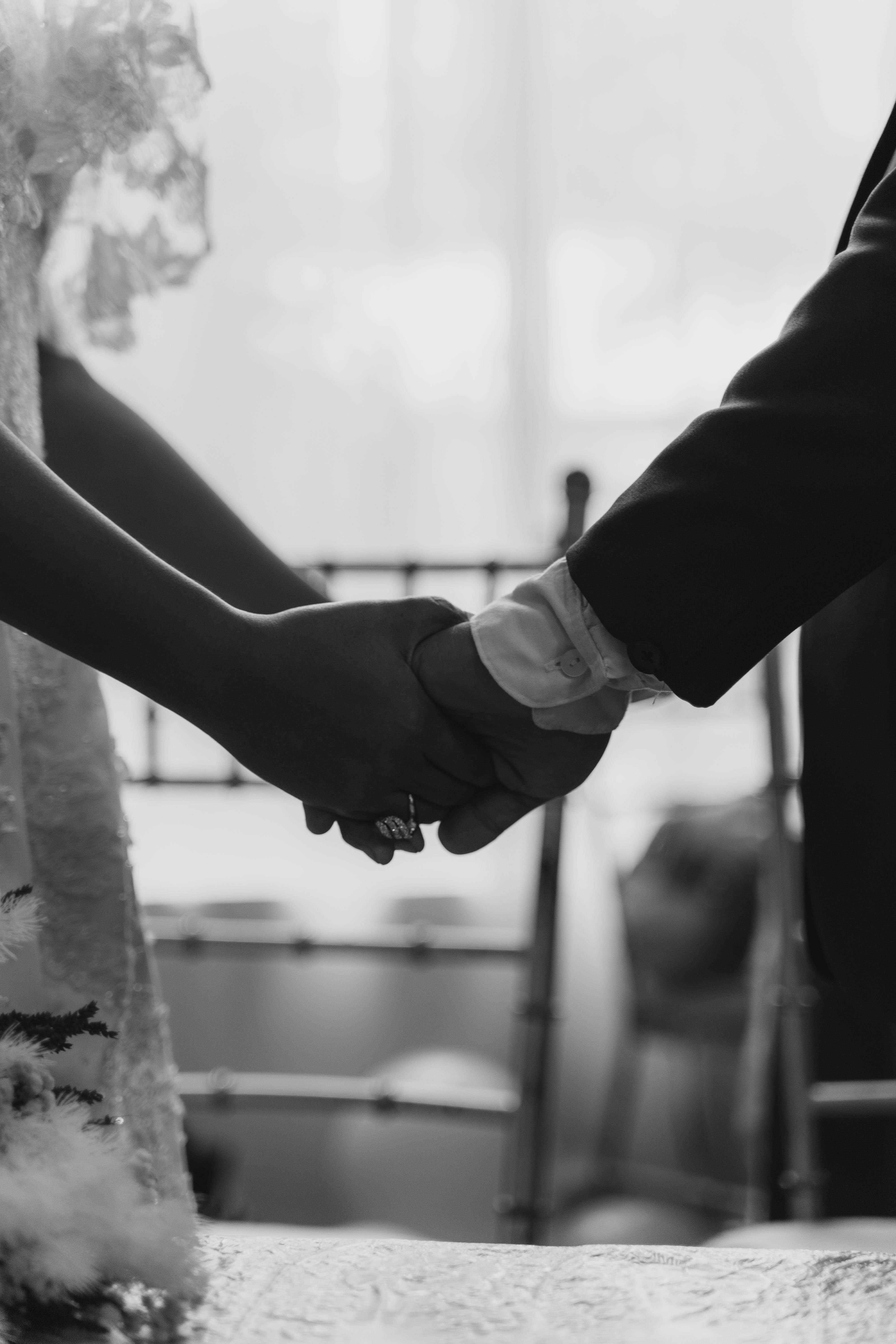 Close up of Newlyweds Holding Hands · Free Stock Photo