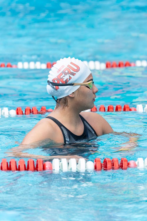 Woman at Swimming Pool