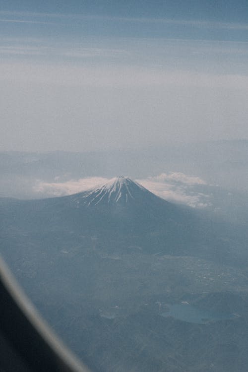 mt. fuji from the plane
