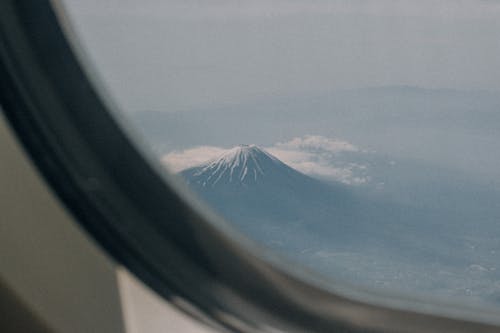 mt. fuji from the plane