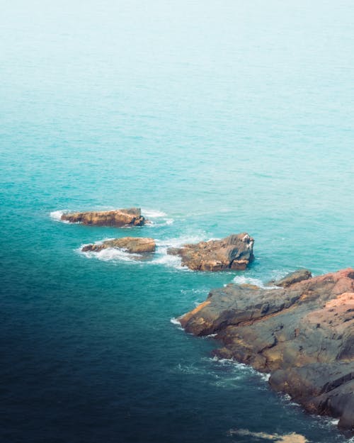 deniz, dikey atış, doğa içeren Ücretsiz stok fotoğraf