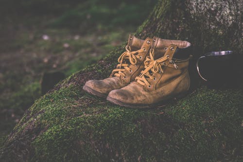 Free Brown Work Boots Stock Photo
