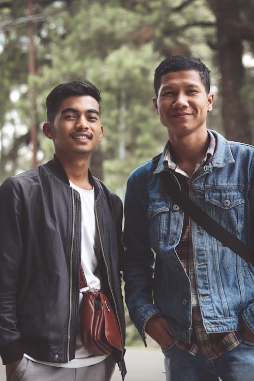 Smiling Men Posing Together