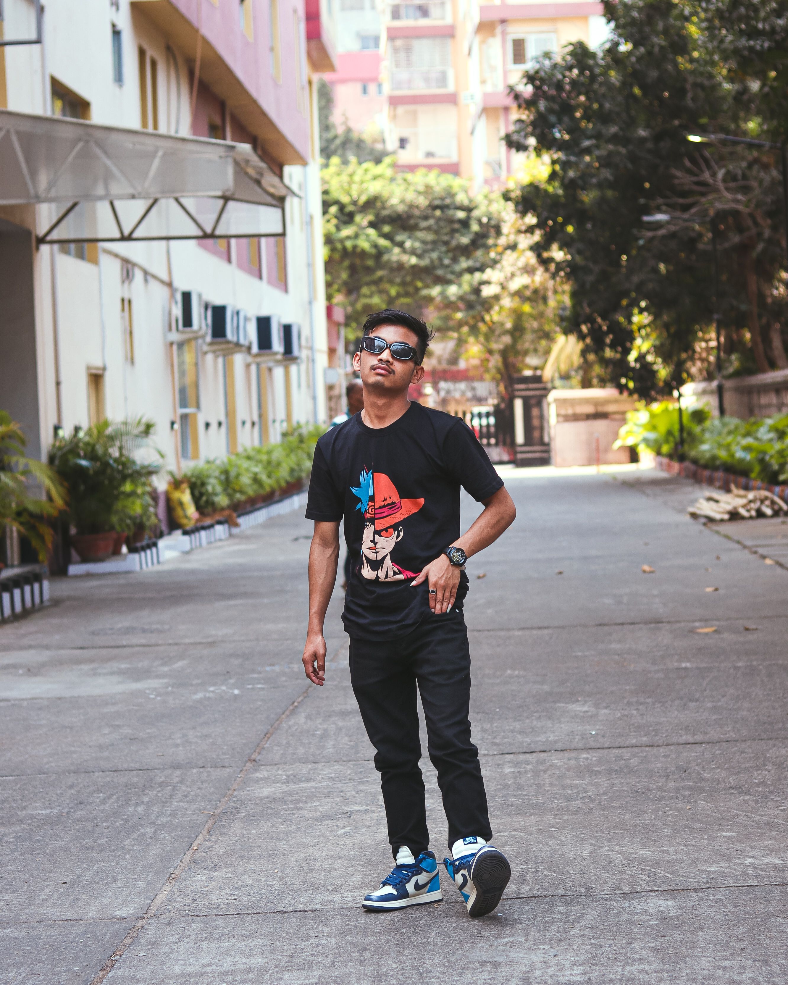 Camiseta Preta Estampada