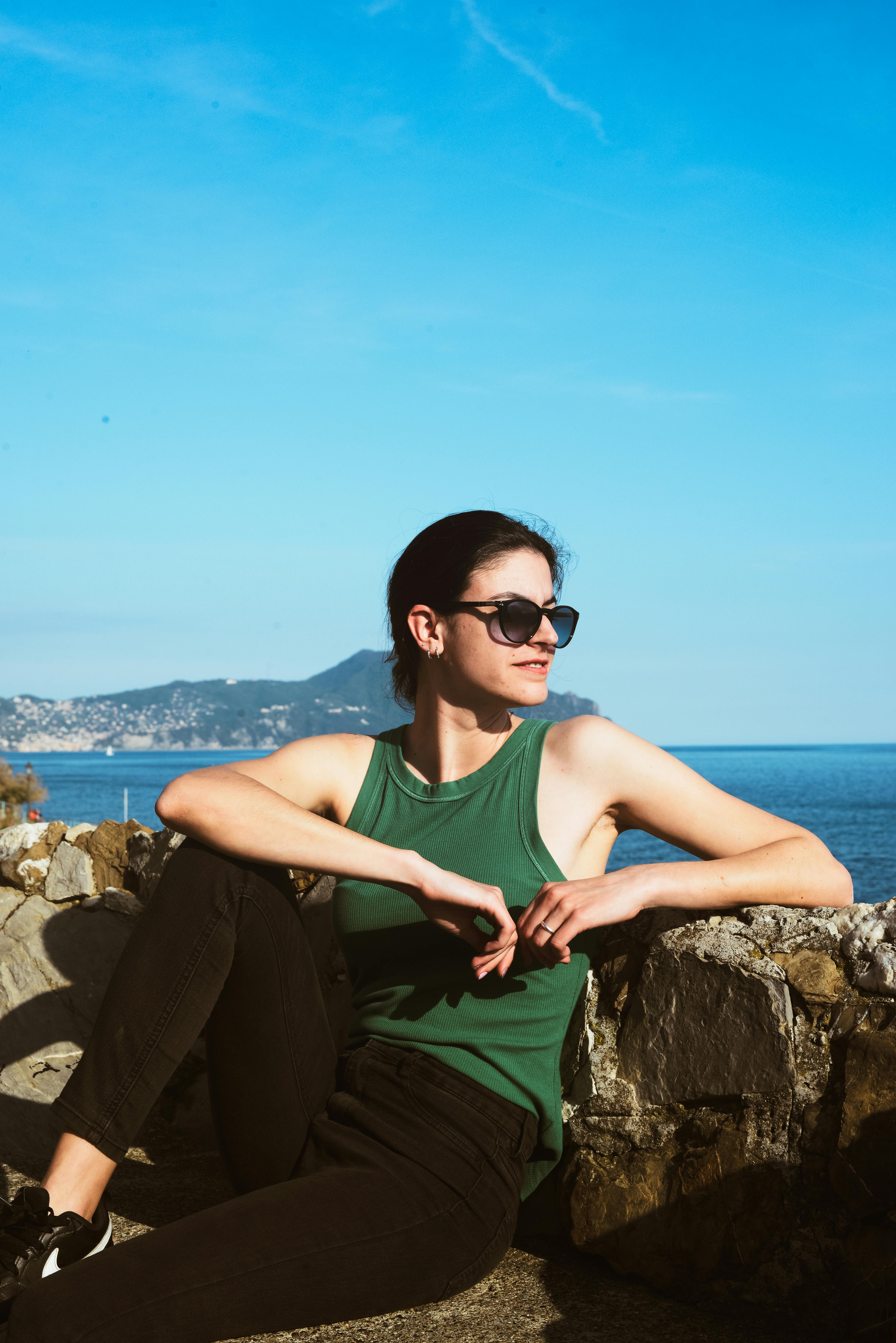 bea at the beach in nervi