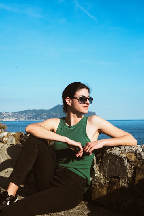 bea at the beach in nervi